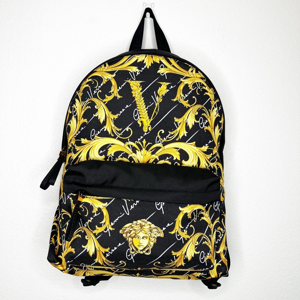VERSACE medusa nylon backpack. Brand New